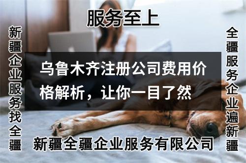 乌鲁木齐注册公司费用价格解析，让你一目了然