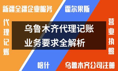 乌鲁木齐代理记账业务要求全解析