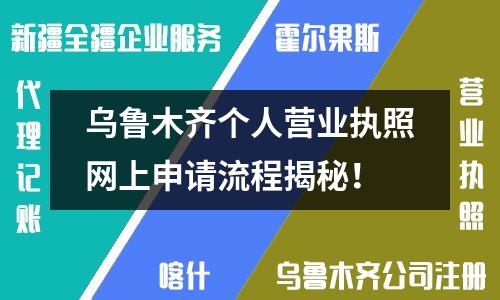 乌鲁木齐个人营业执照网上申请流程揭秘！