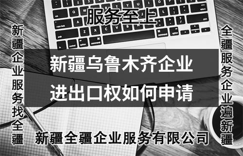新疆乌鲁木齐企业进出口权如何申请