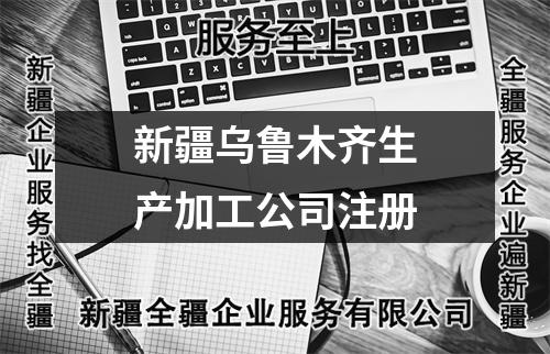 新疆乌鲁木齐生产加工公司注册