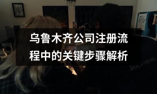 乌鲁木齐公司注册流程中的关键步骤解析