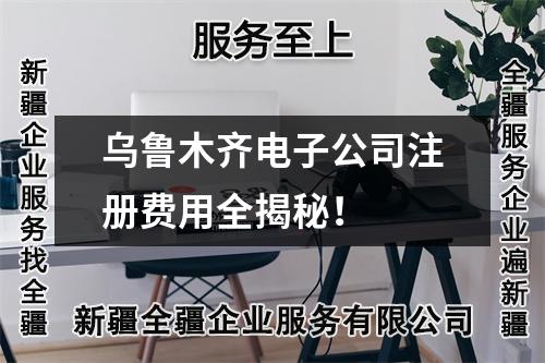 乌鲁木齐电子公司注册费用全揭秘！