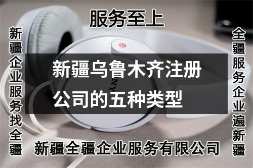 新疆乌鲁木齐注册公司的五种类型