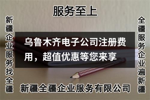 乌鲁木齐电子公司注册费用，超值优惠等您来享