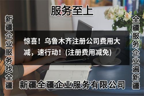 惊喜！乌鲁木齐注册公司费用大减，速行动！(注册费用减免)
