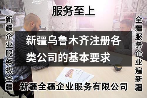 新疆乌鲁木齐注册各类公司的基本要求