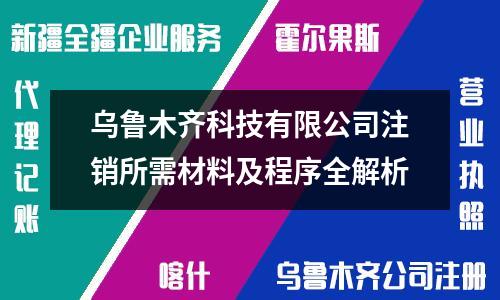 乌鲁木齐科技有限公司注销所需材料及程序全解析