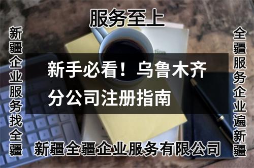 新手必看！乌鲁木齐分公司注册指南