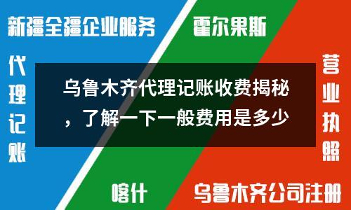 乌鲁木齐代理记账收费揭秘，了解一下一般费用是多少