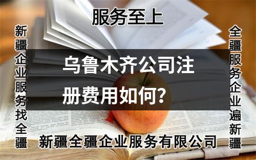 乌鲁木齐公司注册费用如何？