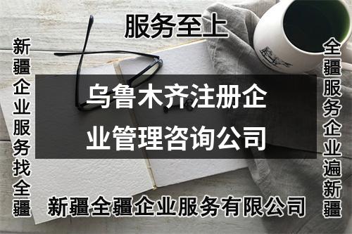 乌鲁木齐注册企业管理咨询公司