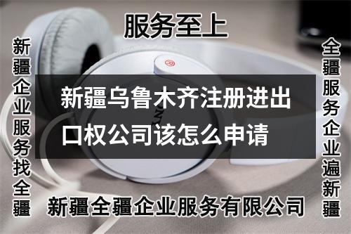 新疆乌鲁木齐注册进出口权公司该怎么申请