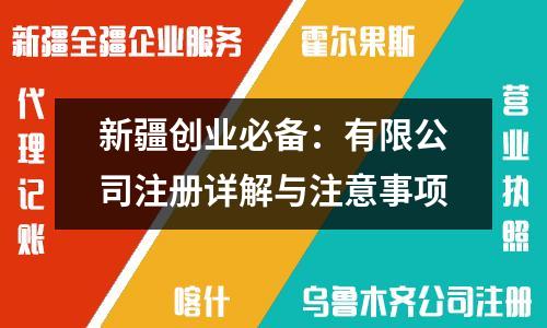 新疆创业必备：有限公司注册详解与注意事项