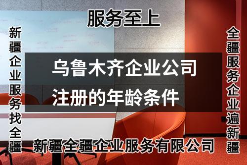乌鲁木齐企业公司注册的年龄条件