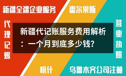 新疆代记账服务费用解析：一个月到底多少钱？