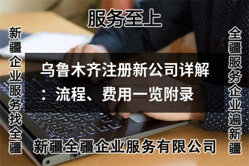 乌鲁木齐注册新公司详解：流程、费用一览附录