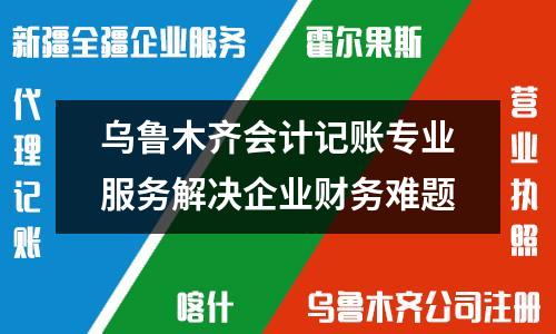 乌鲁木齐会计记账专业服务解决企业财务难题