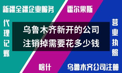 乌鲁木齐新开的公司注销掉需要花多少钱