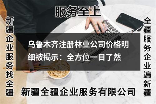 乌鲁木齐注册林业公司价格明细被揭示：全方位一目了然